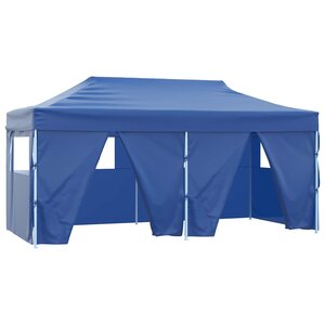 vidaXL Tente de fête 291 x 580 x 315 cm Bleu Tissu Oxford