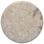 vidaXL Dessus de table Gris Ø50x2 5 cm Marbre