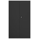 vidaXL Classeur noir 105x40x180 cm acier