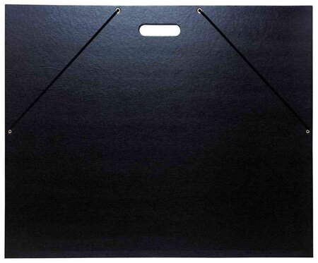 Carton à dessin/chemise de rangement 500 x 650mm noir, avec poignée intégrée EXACOMPTA