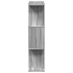 vidaXL Étagère séparatrice de pièce à 3 niveaux sonoma gris 70x24x97cm