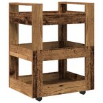 Chariot de cuisine vidaXL en bois ancien 60x45x80 cm en bois d'ingénierie