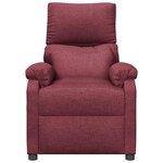 vidaXL Fauteuil de massage Rouge bordeaux Tissu