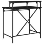 vidaXL Bureau Chêne noir 80 x 50 x 90 cm Bois d'ingénierie