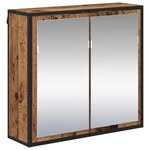 vidaXL Ensemble de mobilier de salle de bain 3 Pièces Bois Ancien