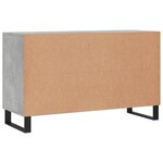 vidaXL Buffet gris béton 100x36x60 cm bois d'ingénierie