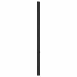 vidaXL Tête de lit métal noir 100 cm