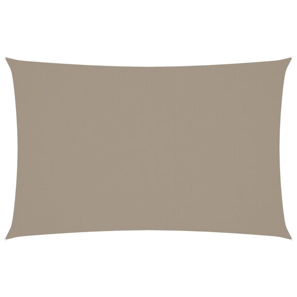 vidaXL Voile de parasol tissu oxford rectangulaire 4x7 m taupe