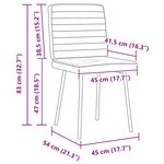 vidaXL Chaises à manger lot de 2 Bleu Velours