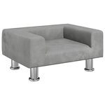 vidaXL Canapé pour enfants gris clair 50x40x26 5 cm velours