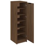 vidaXL Meuble à chaussures Chêne marron 30x35x100 cm Bois d'ingénierie