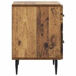 vidaXL Cabinet de chevet 2 Pièces Bois ancien 43 x 34 5 x 47 5 cm