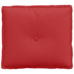 vidaXL Coussin de Dos Rouge 50 x 19 x 45 cm tissu