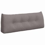 vidaXL Coussin de Dos Taupe 120 x 24 x 50 cm tissu