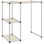 vidaXL Support de rangement sur la machine à laver Crème 87x55x90 5 cm