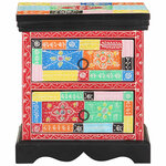 vidaXL Cabinet de chevet avec tiroir Multicolore 40 x 35 x 45 cm