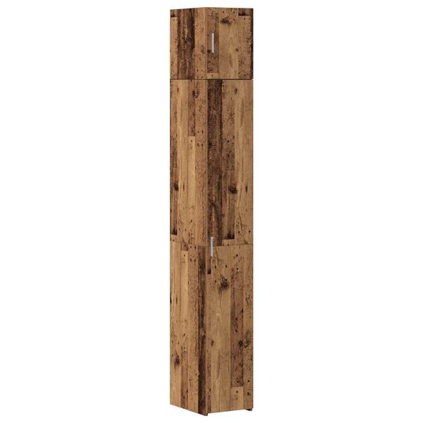 vidaXL Armoire de rangement 2 Pièces Bois ancien 30 x 42 5 x 225 cm