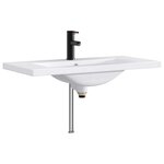 vidaXL Lavabo de salle de bains Noir Mat 81 x 40 x 17 5 cm métal