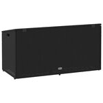 vidaXL Boîte de rangement de jardin noir 110x50x58 cm résine tressée