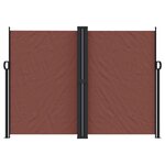vidaXL Auvent latéral rétractable marron 180x600 cm