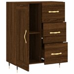 vidaXL Buffet chêne marron 69 5x34x90 cm bois d'ingénierie