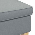 vidaXL Pouf Gris clair 55 x 35 x 41 cm Tissu