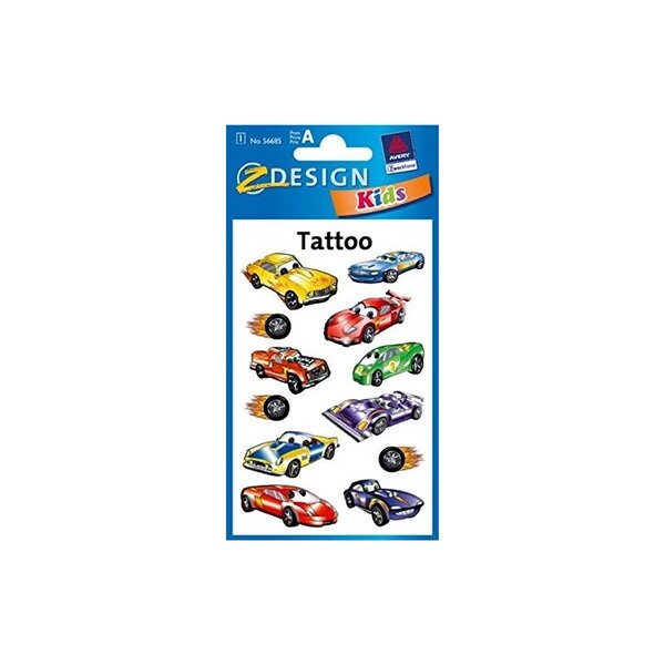 AVERY Zweckform Tatouages ZDesign Kids "automobiles"