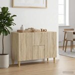vidaXL Buffet Chêne Sonoma 89 x 34 5 x 60 cm Bois d'ingénierie