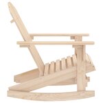 vidaXL Chaise à bascule de jardin Adirondack Bois de sapin massif