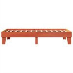 vidaXL Cadre de lit sans matelas cire marron 75x190 cm bois pin massif