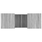 vidaXL Table basse sonoma gris 100x55x40 cm bois d'ingénierie