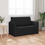 vidaXL Canapé-Lit 110cm Noir tissu