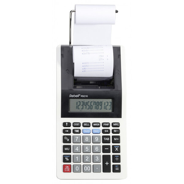 Calculatrice imprimante rebell pdc10