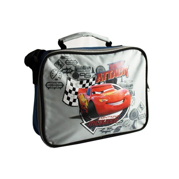 Sac goûter - besace cars - 24cm x 20 cm - bandoulière