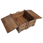 vidaXL Table basse 65x65x38 cm Bois de récupération solide