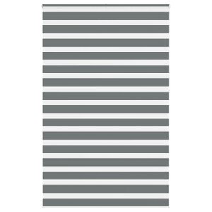 vidaXL Store zèbre gris foncé largeur du tissu 135 9 cm polyester