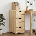 vidaXL Armoire Marron 34 x 39 x 61 5 cm Bois de Pin Massif