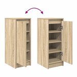 vidaXL Armoire à chaussures chêne sonoma 29 5x34x76 cm bois ingénierie