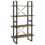 vidaXL Bibliothèque à 4 niveaux 80x30x140 cm bois de pin massif