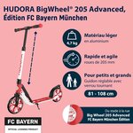 Hudora 14154 - Big Wheel 205 Advanced Scooter FC Bayern München