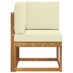 vidaXL Canapé d'angle extérieur Bois d'Acacia Massif