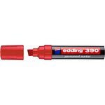 Marqueur Permanent 390 Rouge Pointe Biseau Large 4-12 mm x 10 EDDING
