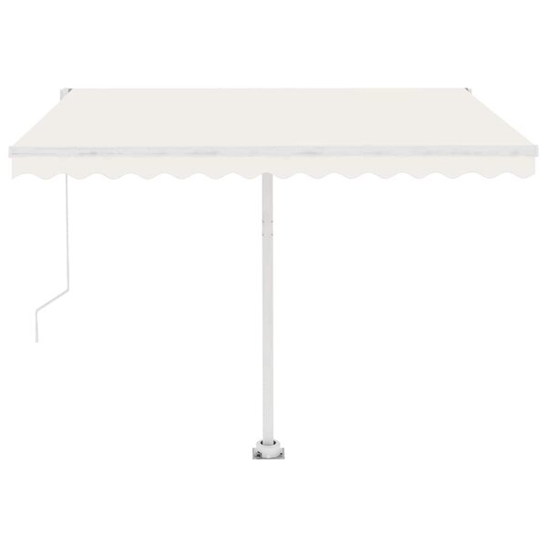 vidaXL Auvent automatique sur pied 350x250 cm Crème