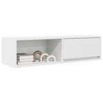 vidaXL Meuble TV blanc 100x31x25 5 cm bois d'ingénierie