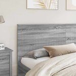 vidaXL Tête de lit Gris Sonoma 200 cm Bois d'ingénierie