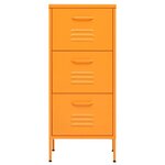 vidaXL Armoire de rangement Jaune moutarde 42 5x35x101 5 cm Acier