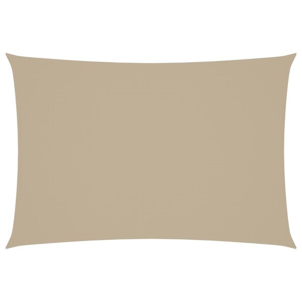 vidaXL Voile de parasol tissu oxford rectangulaire 2 5x4 5 m beige