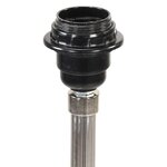 Vidaxl lampadaire à trépied marron miel et noir bois de teck 141 cm