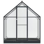 vidaXL Serre de jardin avec porte Anthracite 183 5 x 63 5 x 207 cm