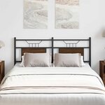 vidaXL Tête de lit chêne marron 137 cm bois d'ingénierie et acier